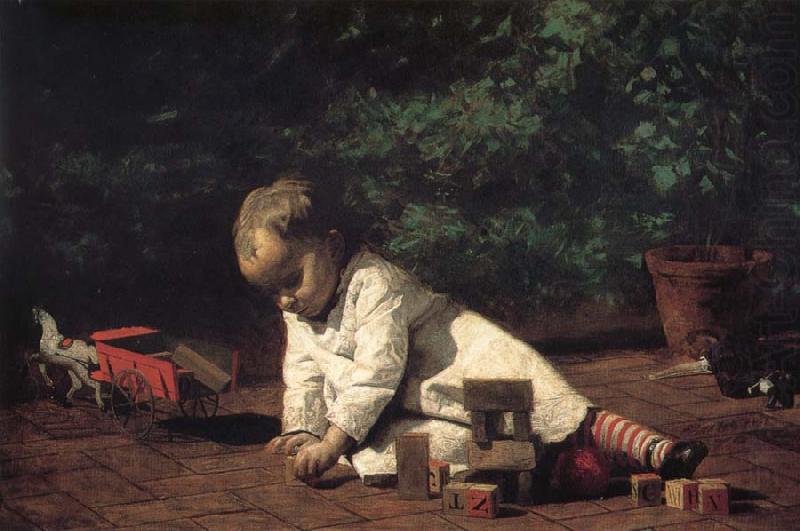 The Baby play on the floor, Thomas Eakins